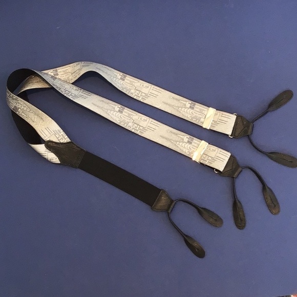 Rare Albert Thurston Limited Edition Braces - New York Skyline Design No. 2178 - Picture 1 of 6